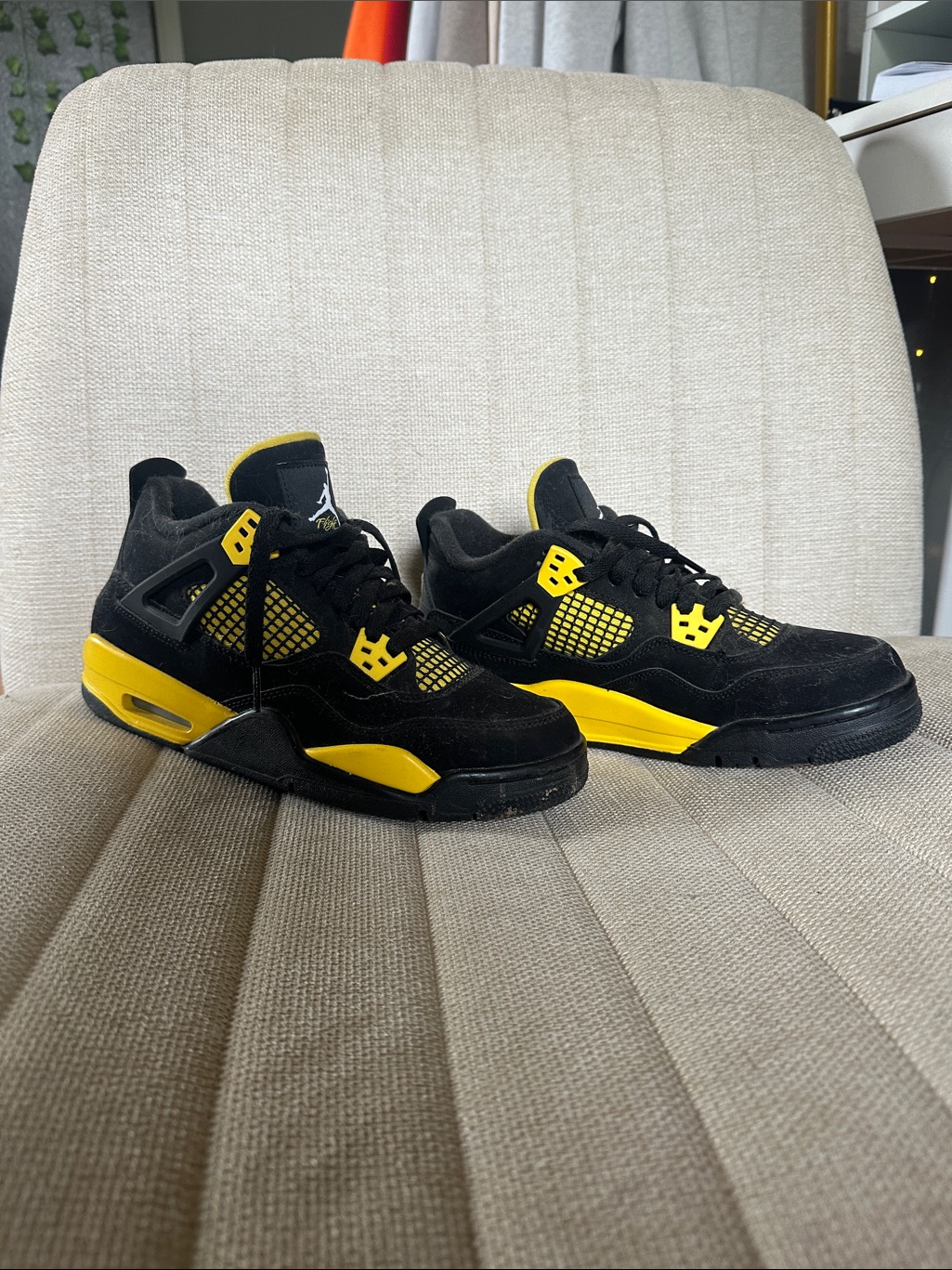 Black And Yellow Jordan 4s